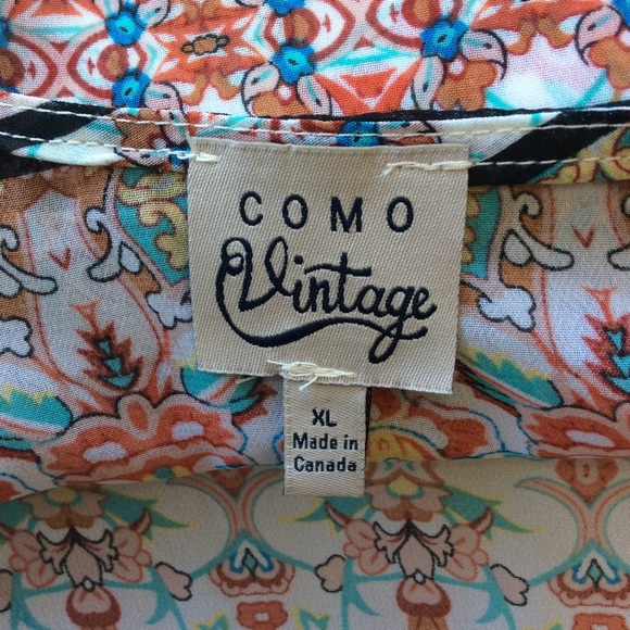 Como Vintage XL Tribal Boho Kimono Duster - Picture 7 of 8